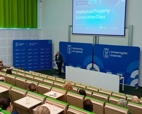 the speech of the FMPI's Dean, M. Marciniak