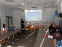 vice-dean presenting at the meeting