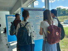 students view posters