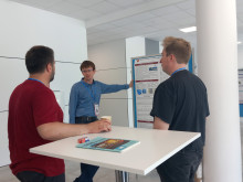 students view posters