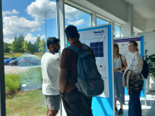 students view posters