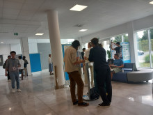 students on poster session
