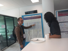 students on poster session