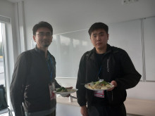 Mahn-Soo Choi and participant at the integration evening