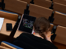 student during lecture
