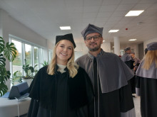 Dr. Karolina Baranowska with her supervisor, Prof. Marek Józefowicz